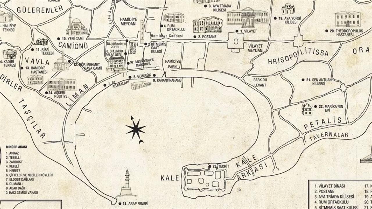 Minger Adası Yerleşim Planı